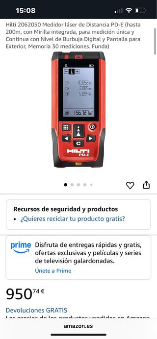 Hilti PD-E Medidor Láser