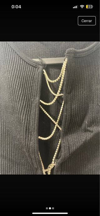 Top negro Zara - Tirantes cruzados