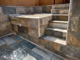 Construccion de escalera para piscinas