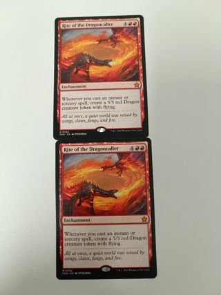 2x Rite of the Dragoncaller - MTG