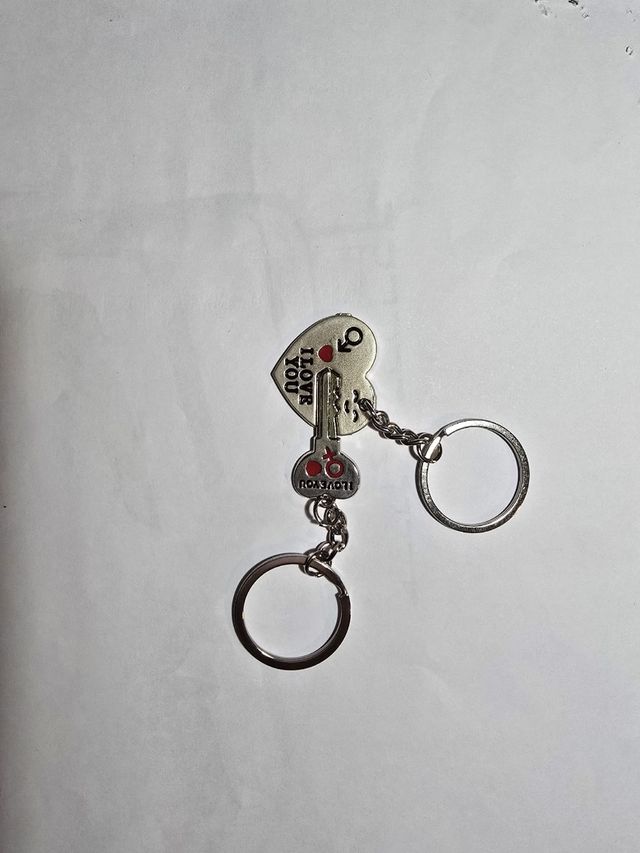 Llavero pareja corazón llave