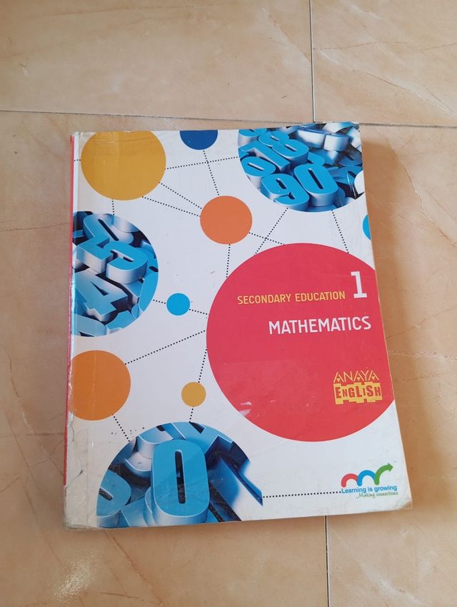 Libro de matemáticas en inglés 1 Eso.