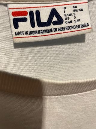 Camiseta Fila manga larga blanca