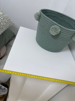 Mesita noche blanca - madera