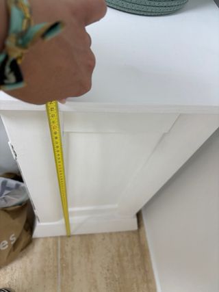 Mesita noche blanca - madera