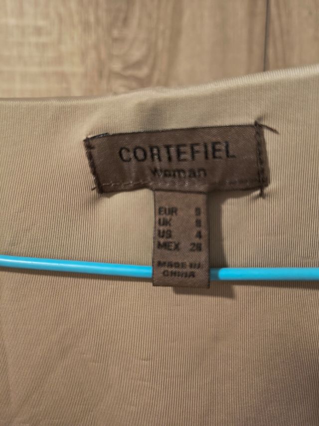 Vestido marron- beige Talla S