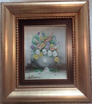Cuadro al óleo - Flores