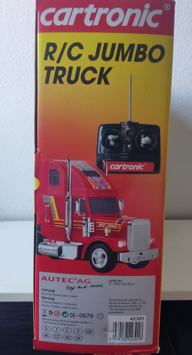 AUTOCARRO CON RADIO JUMBO CONTROL 1:20 CARTRONIC