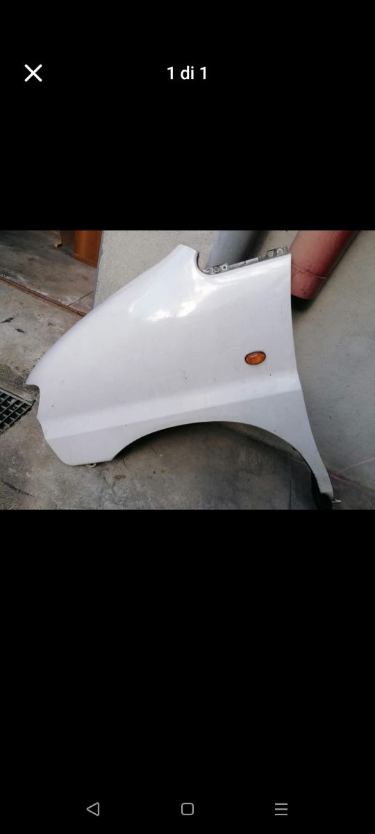 Parafango ant. sx Hyundai - Bianco