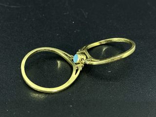anillo oro 18k con piedra