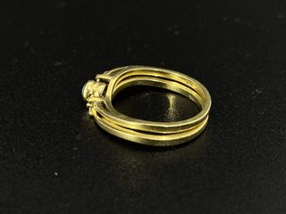 anillo oro 18k con piedra