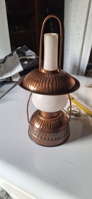 Lampada antica rame stile vintage