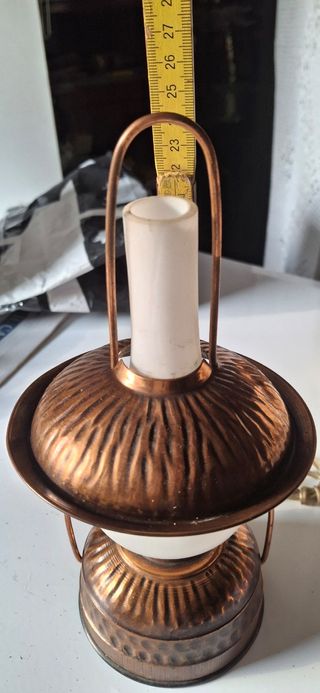 Lampada antica rame stile vintage