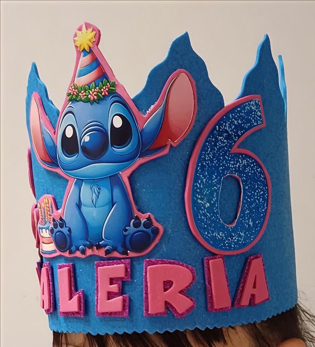 Corona Cumpleaños Stitch