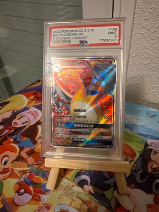 Carta Pokemón SR Charizard GX PSA 9 2022 Chinese