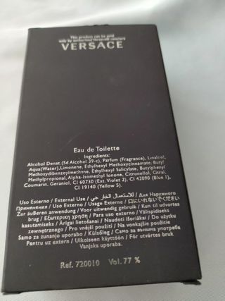 Perfume de Versac Pour Homme Eau de Toilette 100ml