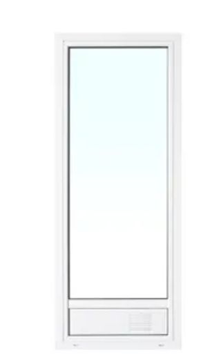 Puerta aluminio blanco con ventilación (Nueva)