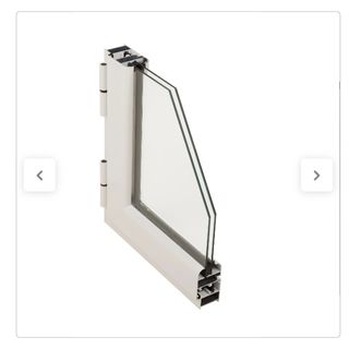 Puerta aluminio blanco con ventilación (Nueva)