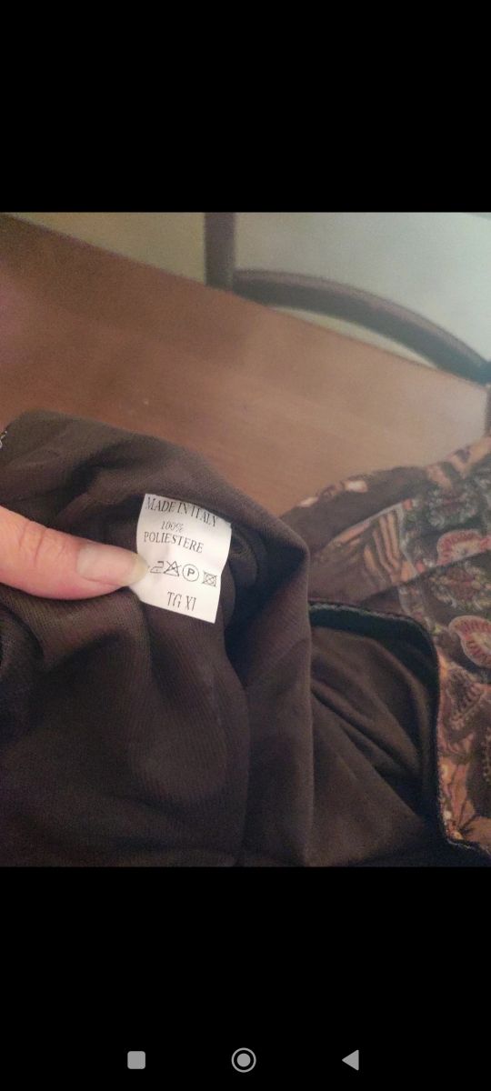 Gonna lunga stampa floreale XL