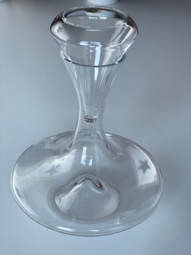 Decantador y embudo vidrio