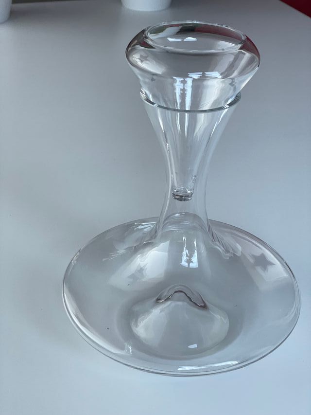 Decantador y embudo vidrio