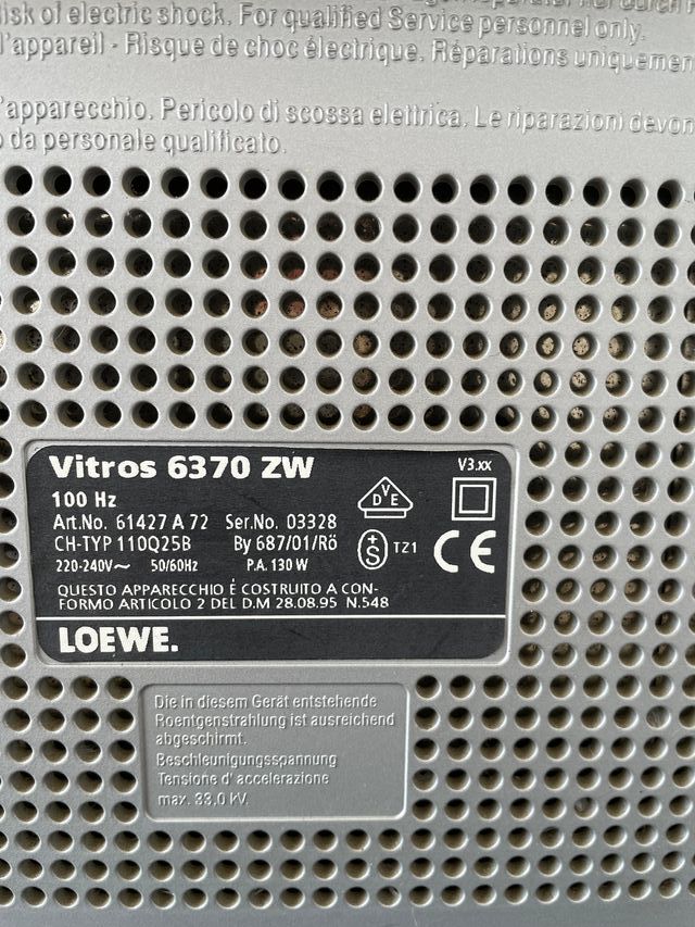 TV LOEWE Vitros 6370 ZW Gris Plata