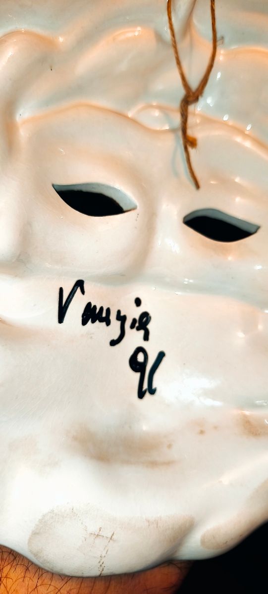 Maschera Venezia Ceramica Vintage