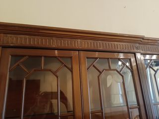Vitrina aparador años 60. Madera y cristal