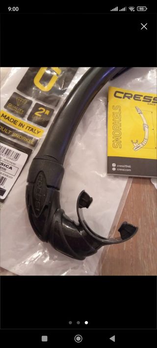 Snorkel Cressi Corsica - Negro