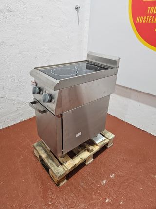 Cocina inducción doble acero inoxidable