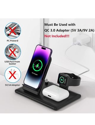 Base ricarica wireless 4 in 1