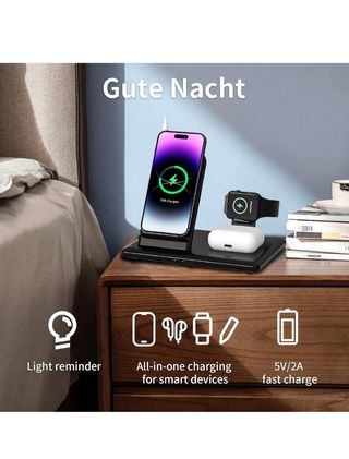 Base ricarica wireless 4 in 1