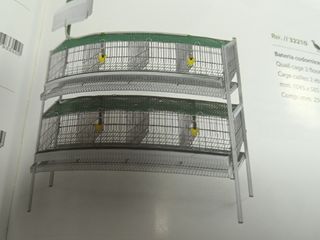 Jaula codornices 2 pisos