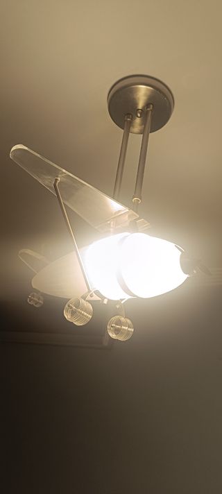 Lampara Avión Cristal - Dormitorio Infantil