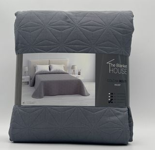 Colcha bouti gris 150cm