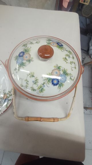 Set Vintage: Biscottiera & Centrotavola