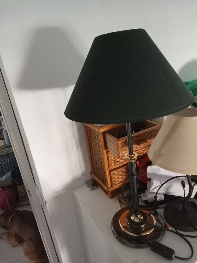 Lampara mesita noche - Verde & Negra