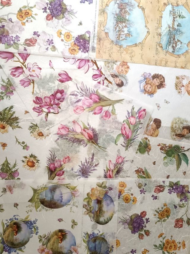 Set Carta Riso  Natale