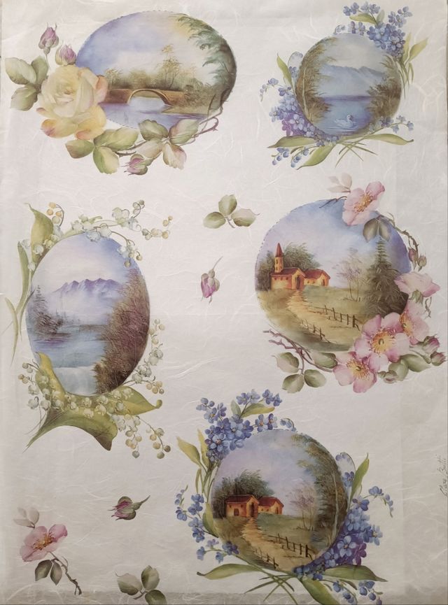 Set Carta Riso  Natale