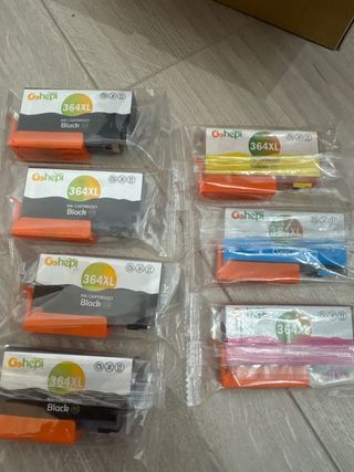 7 Cartuchos Goshepi 364XL 