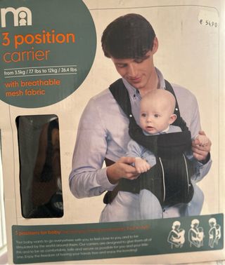 Mochila portabebés 3 posiciones