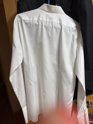 Camisa blanca Massimo Dutti de gemelos
