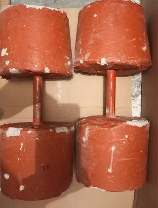 2 MANCUERNAS DE HORMIGON DE 20KG