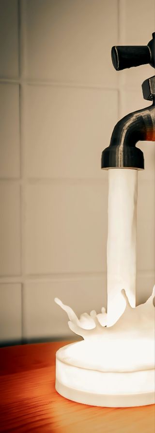 Lampada Rubinetto sospeso multicolore 3D