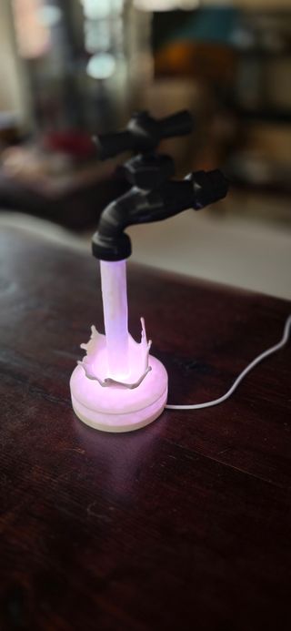 Lampada Rubinetto sospeso multicolore 3D