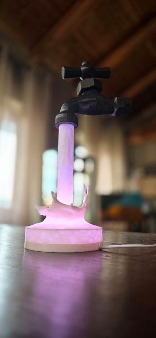 Lampada Rubinetto sospeso multicolore 3D