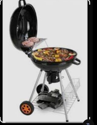 Barbacoa carbón portátil.
