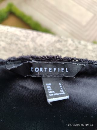 Vestido negro midi Cortefiel - Talla S