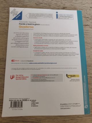  libro parole e testi in gioco seconda edizio