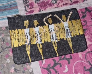 Neceser bailarinas dorado-negro